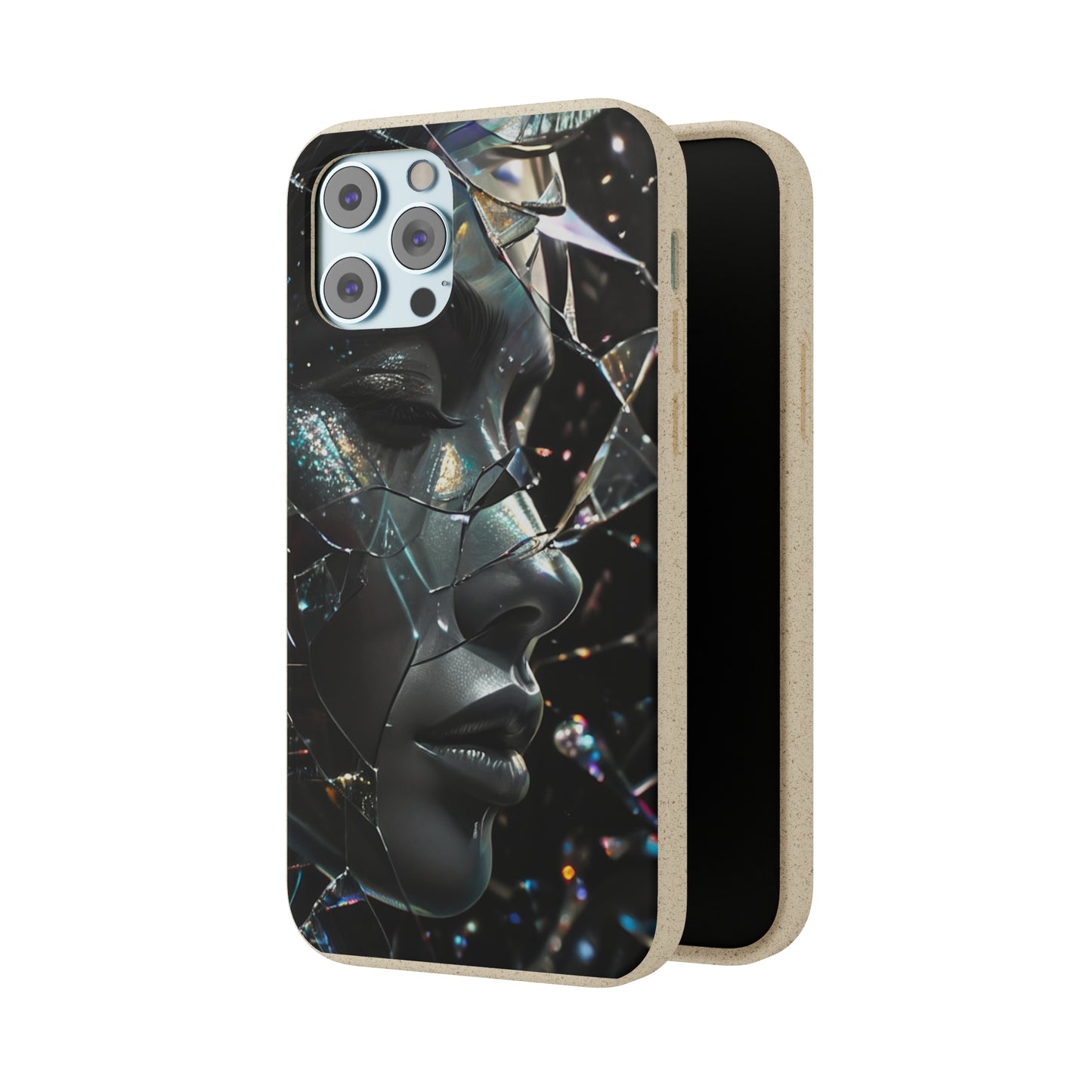 Fractured Glass art Biodegradable Case