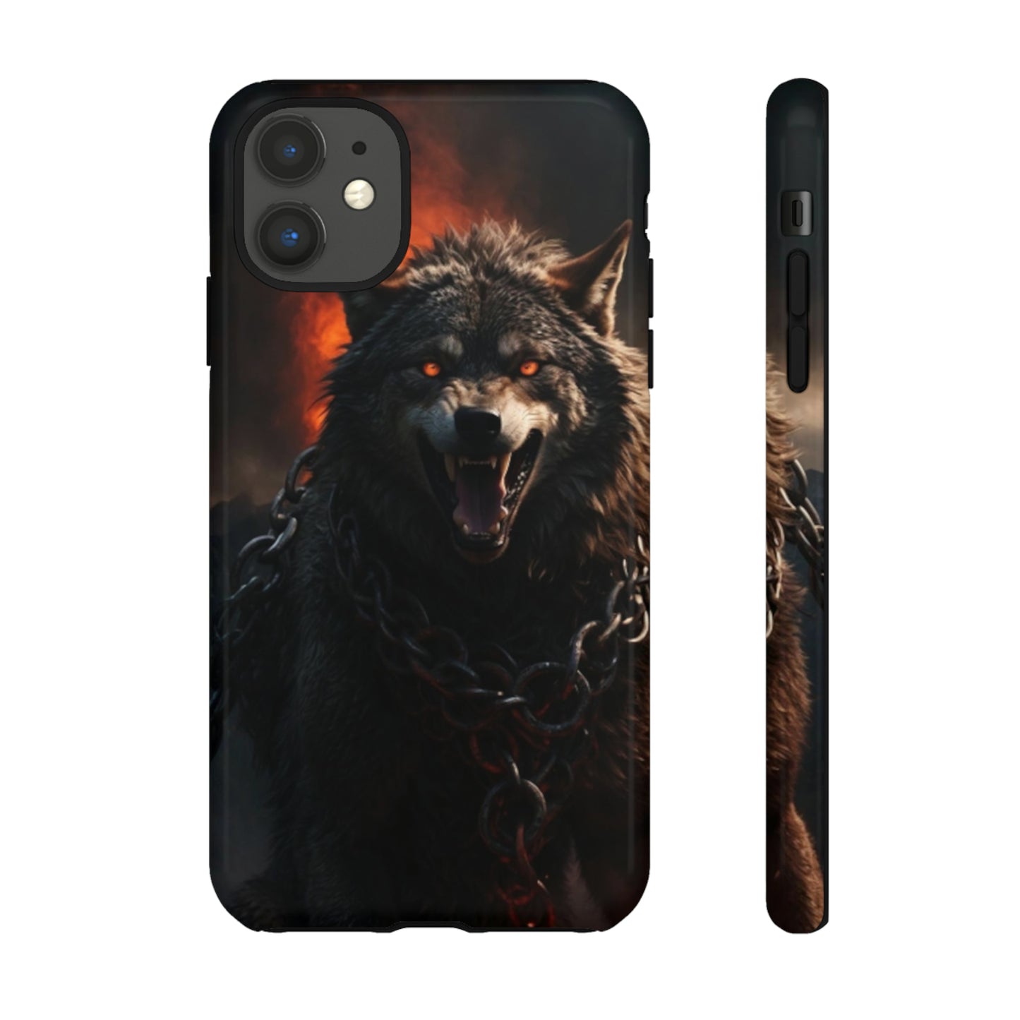 Wolf chained Tough Case