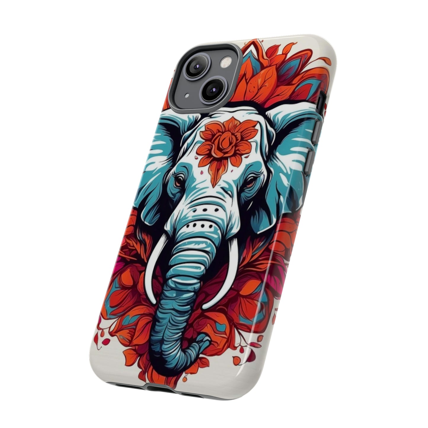 Floral Elephant Tough Case