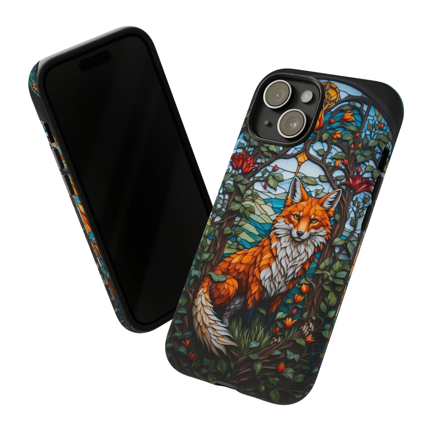 Stained Glass Art of a Fox Tough Case