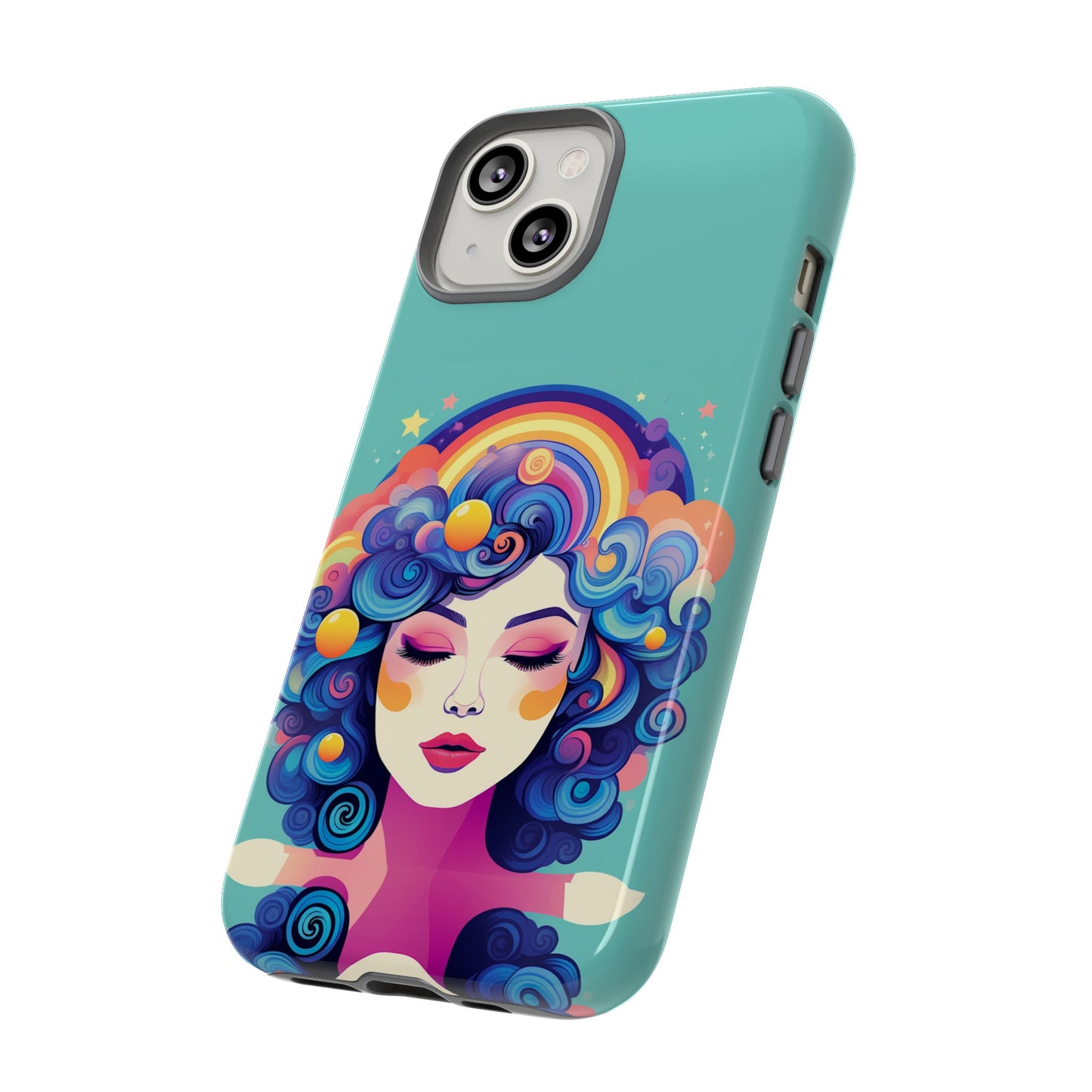 Blue Calm Lady Tough Case