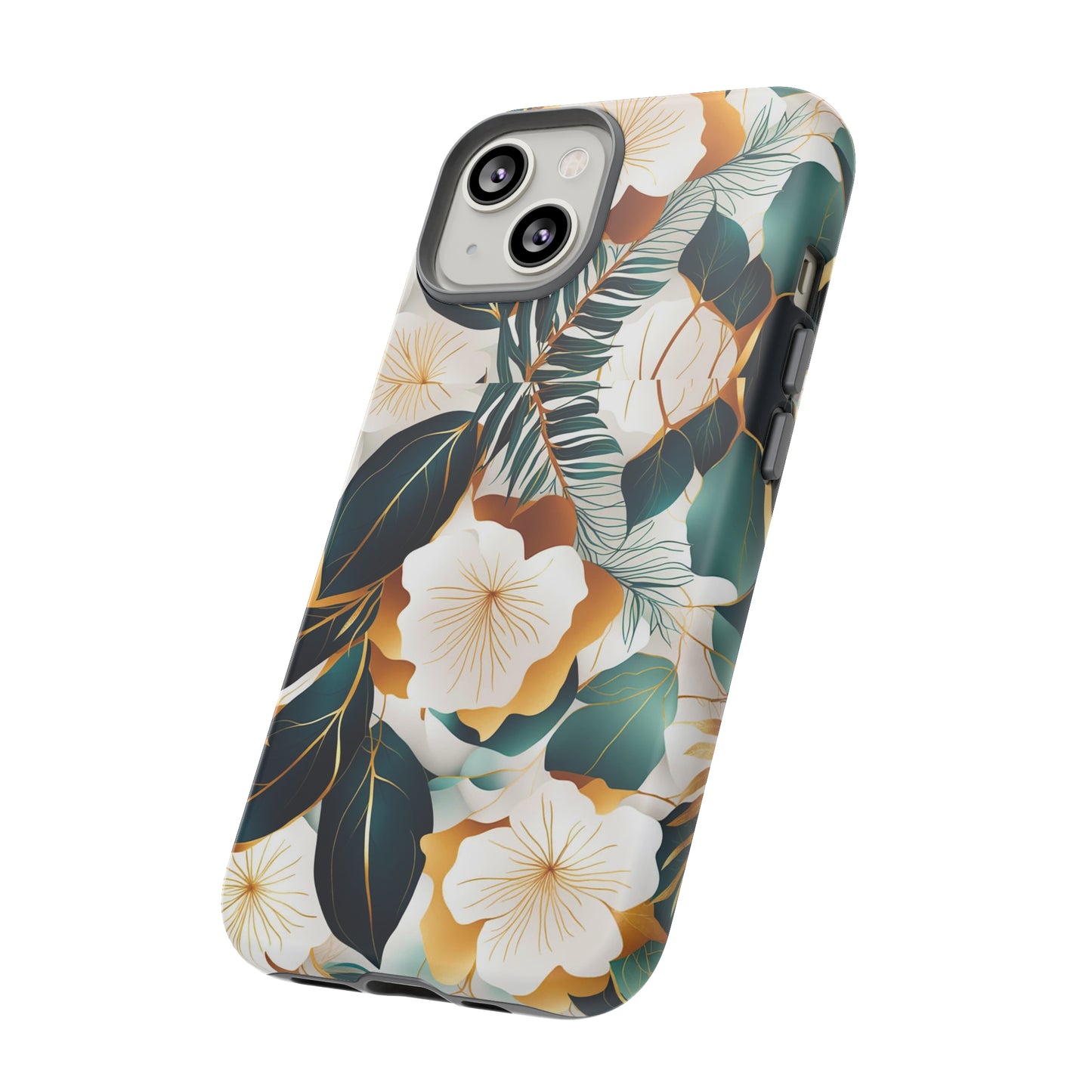 White Flowers Tough Case