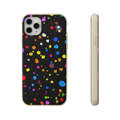 Colorful Dot Parade Biodegradable Case