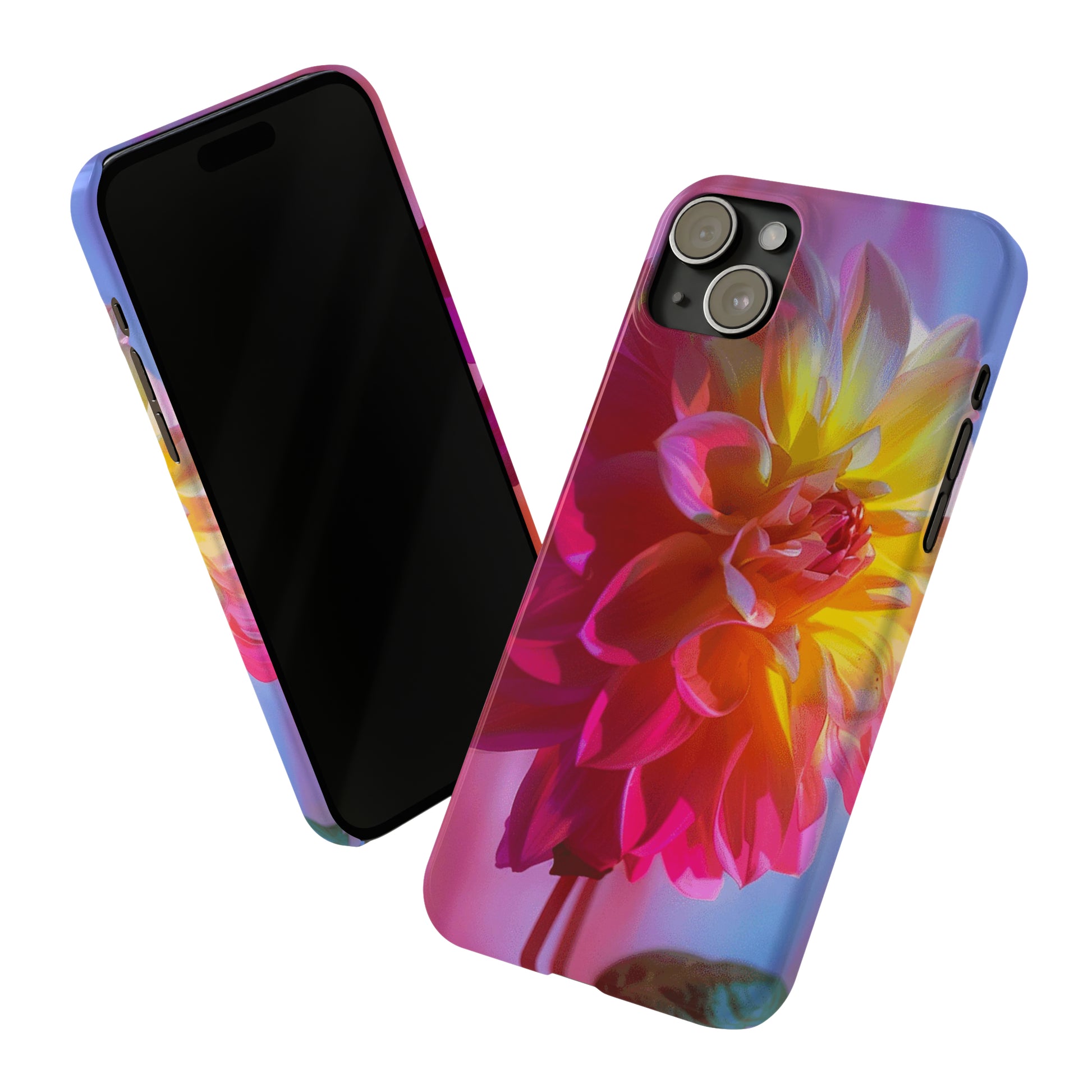 Floral Design Slim Phone Case - Colorwink