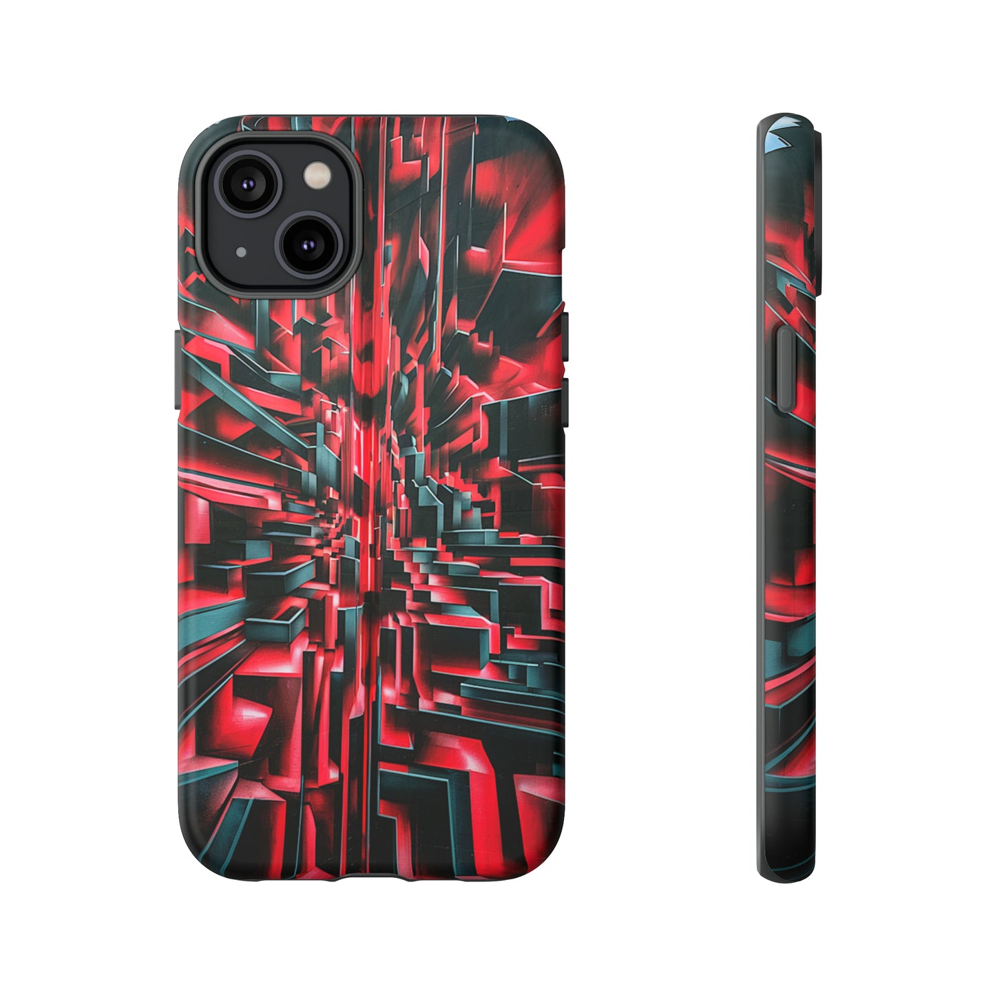 Red Illusion Art  Pattern Tough Case