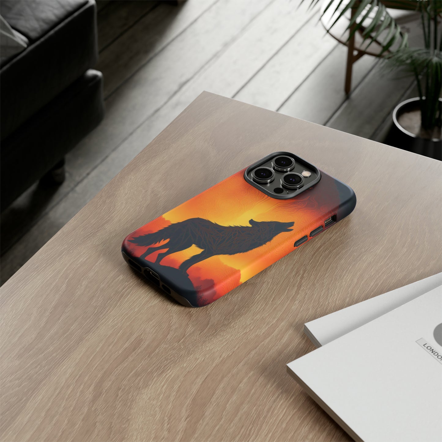 Wolf silhouette Tough Case