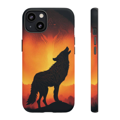 Wolf silhouette Tough Case