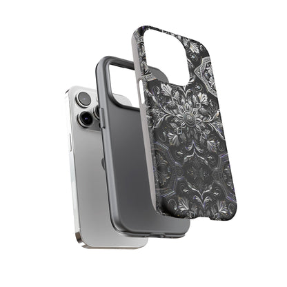 Monochrome Flowers Tough Case