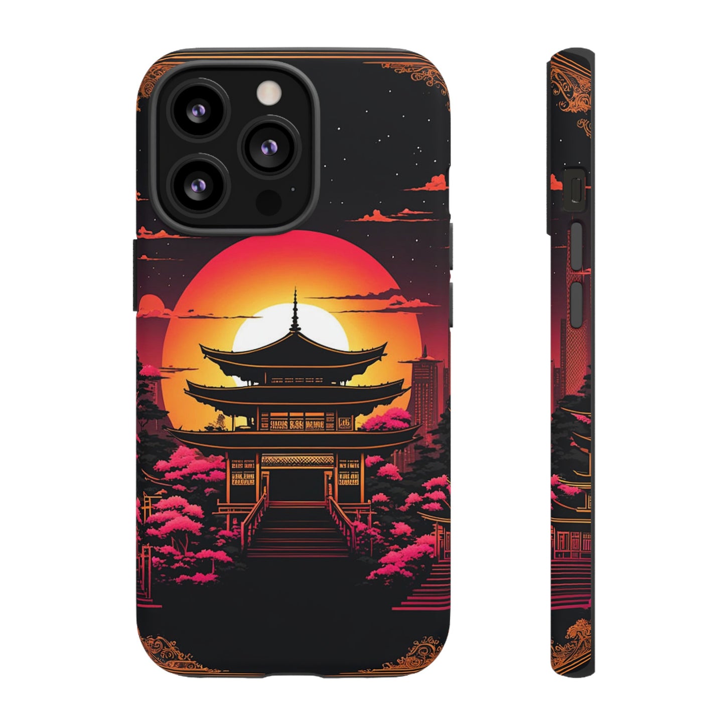 Sunset behind Pagoda Tough Case