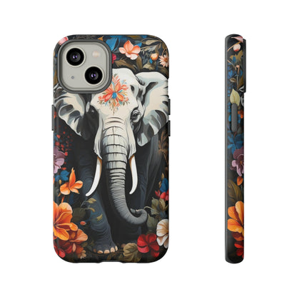 Elephant Face Flower Art  Tough Case