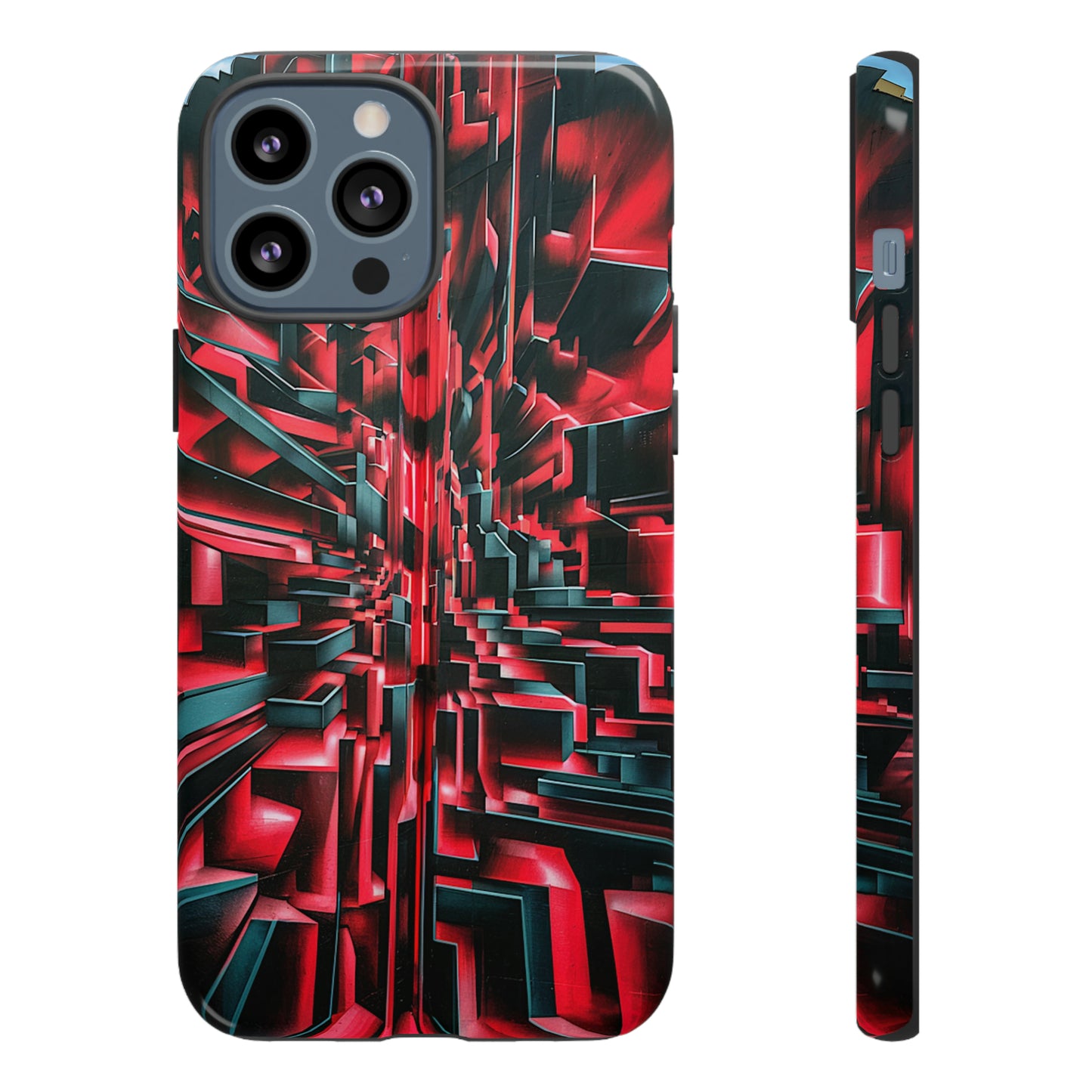 Red Illusion Art  Pattern Tough Case