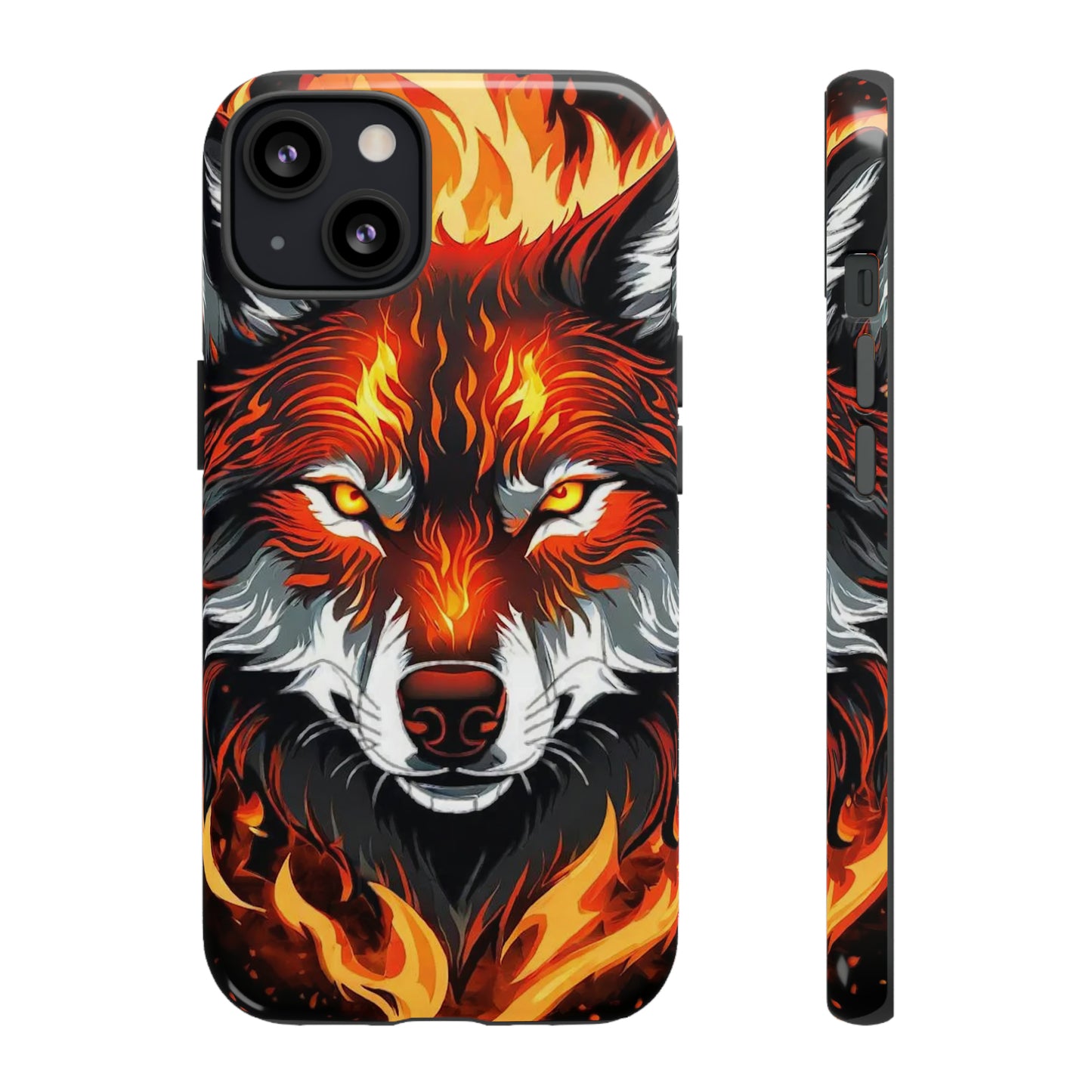 Fiery Wolf Tough Case