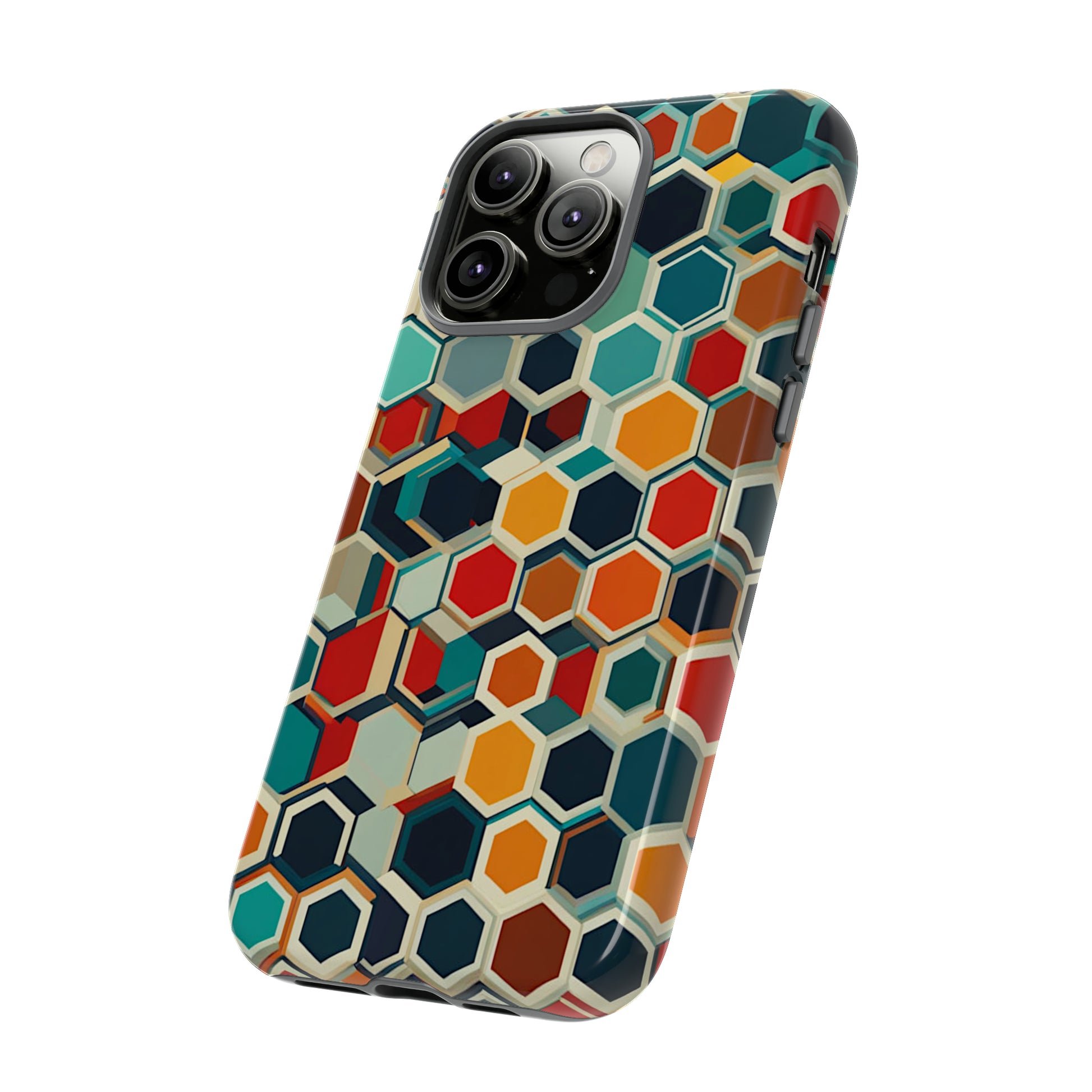 Colorful Honeycomb Tough Case - Colorwink