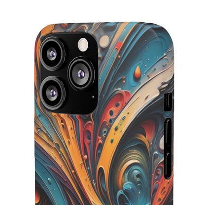 Abstract Colorful Swirls Snap Case - Colorwink