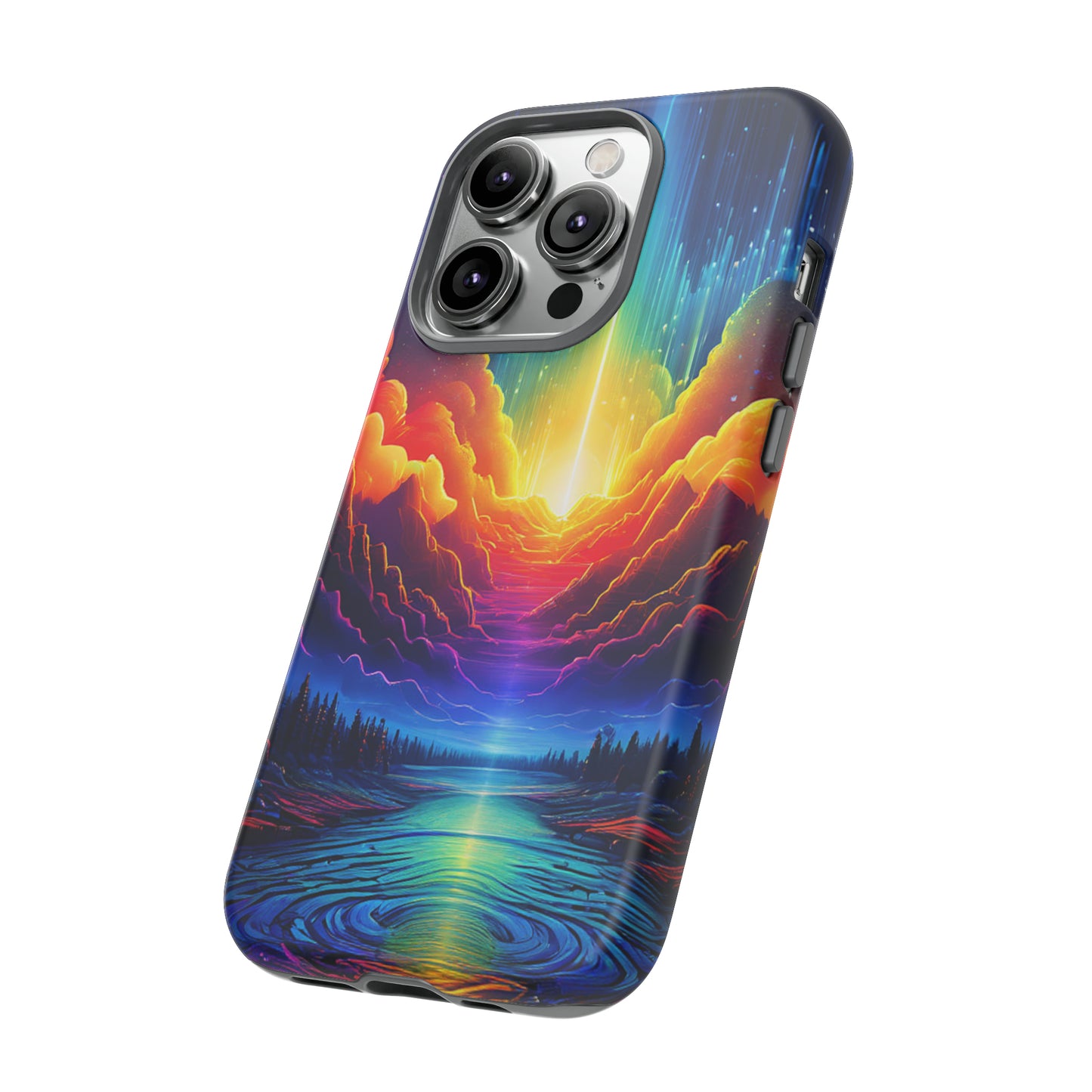 Rainbow Clouds Tough Case