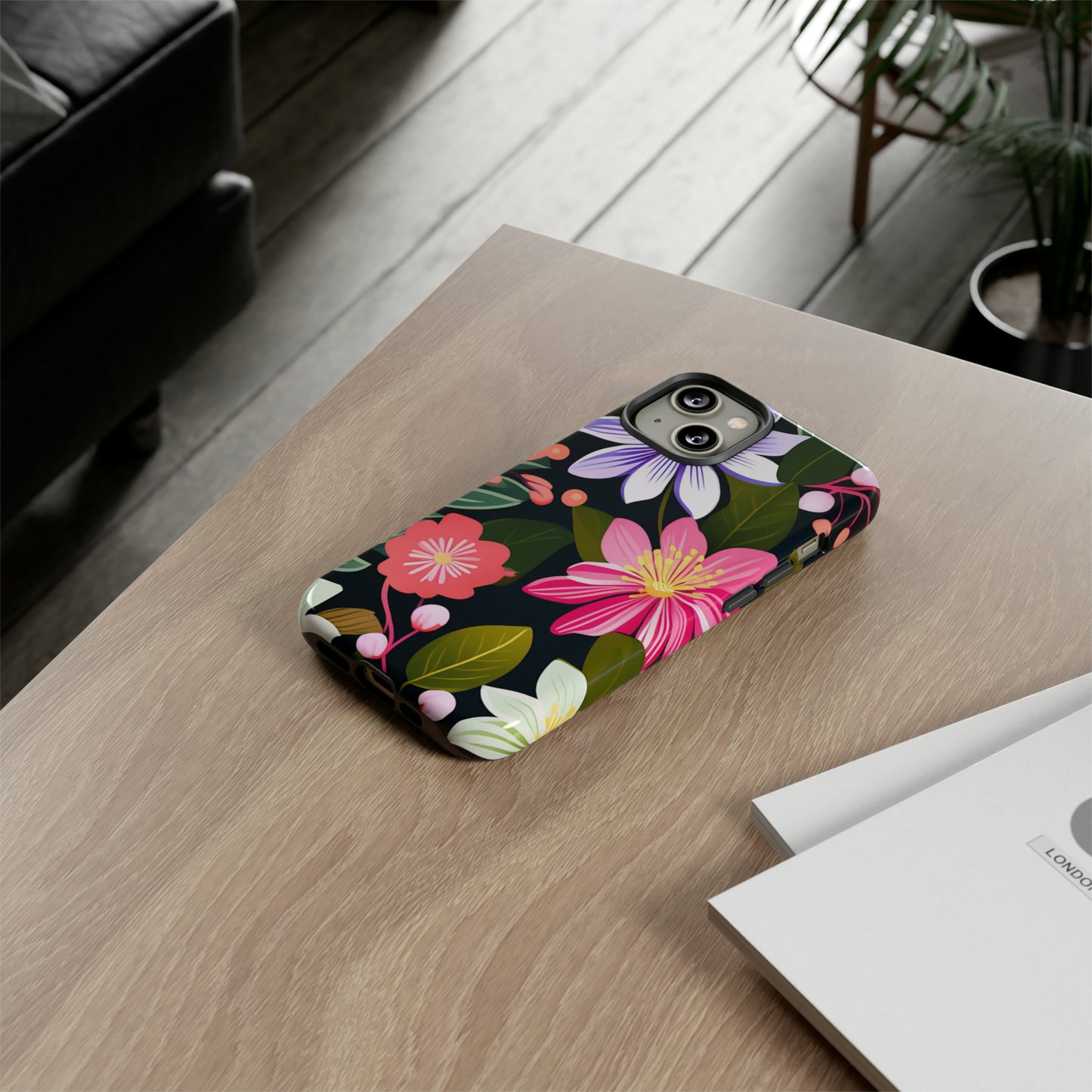 Pink Flower Pattern Tough Case