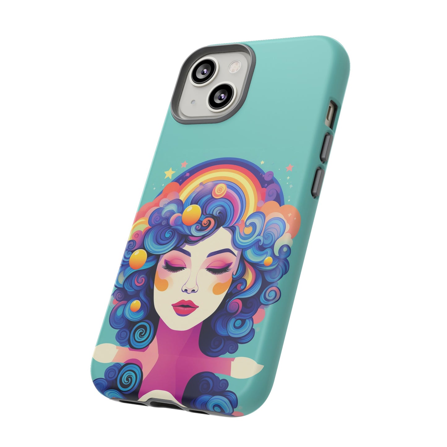 Blue Calm Lady Tough Case