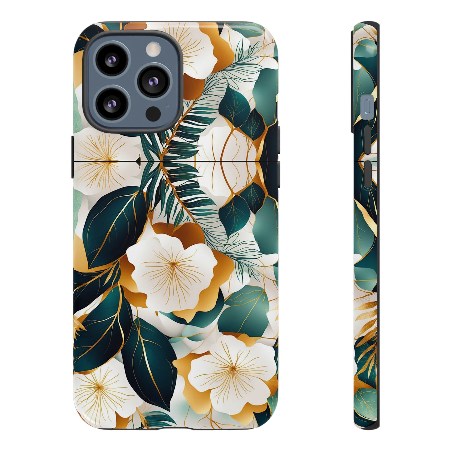 White Flowers Tough Case