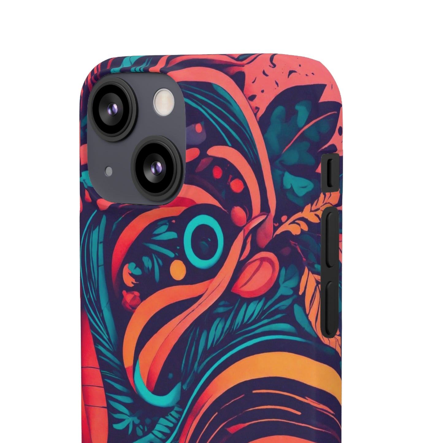 Abstract Flowers Snap Case - Colorwink