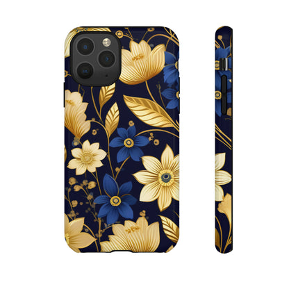 Golden  flower Design Pattern Tough Case