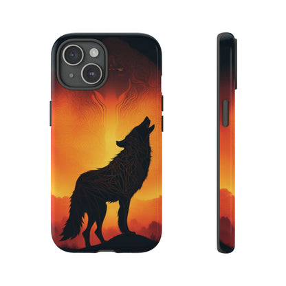 Wolf silhouette Tough Case