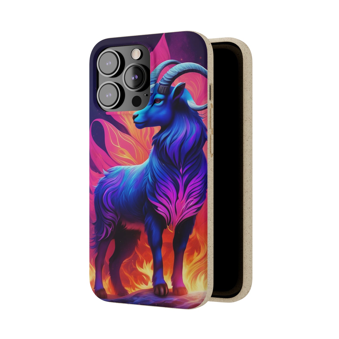 Pink Peculiar Goat Biodegradable Case