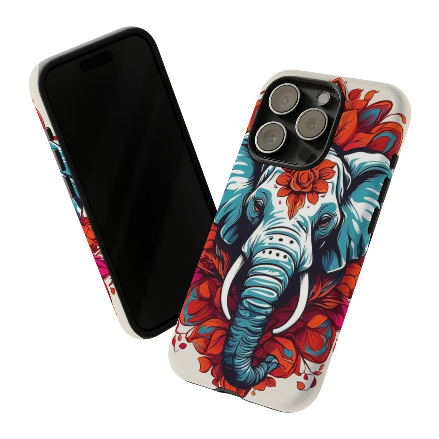 Floral Elephant Tough Case