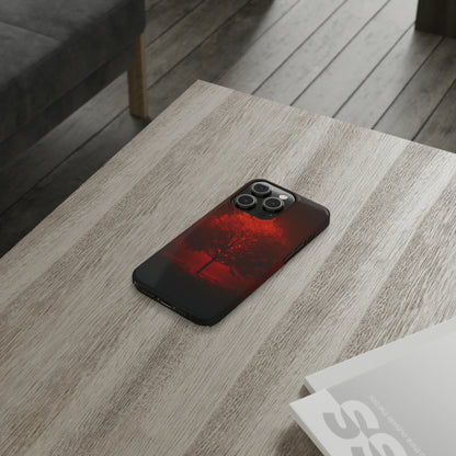 Red Tree Slim Phone Case - Colorwink