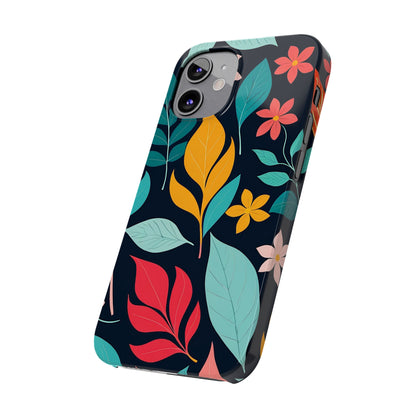 Flower Leaf Slim Phone Case