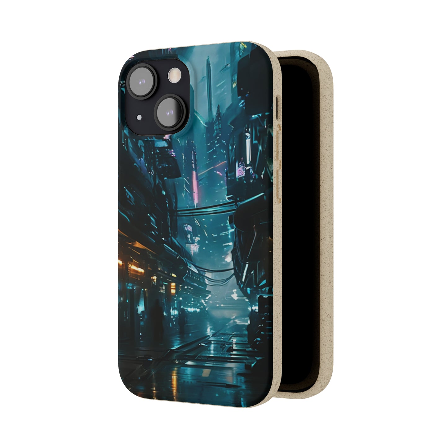 Dystopian Cityscape Biodegradable Case