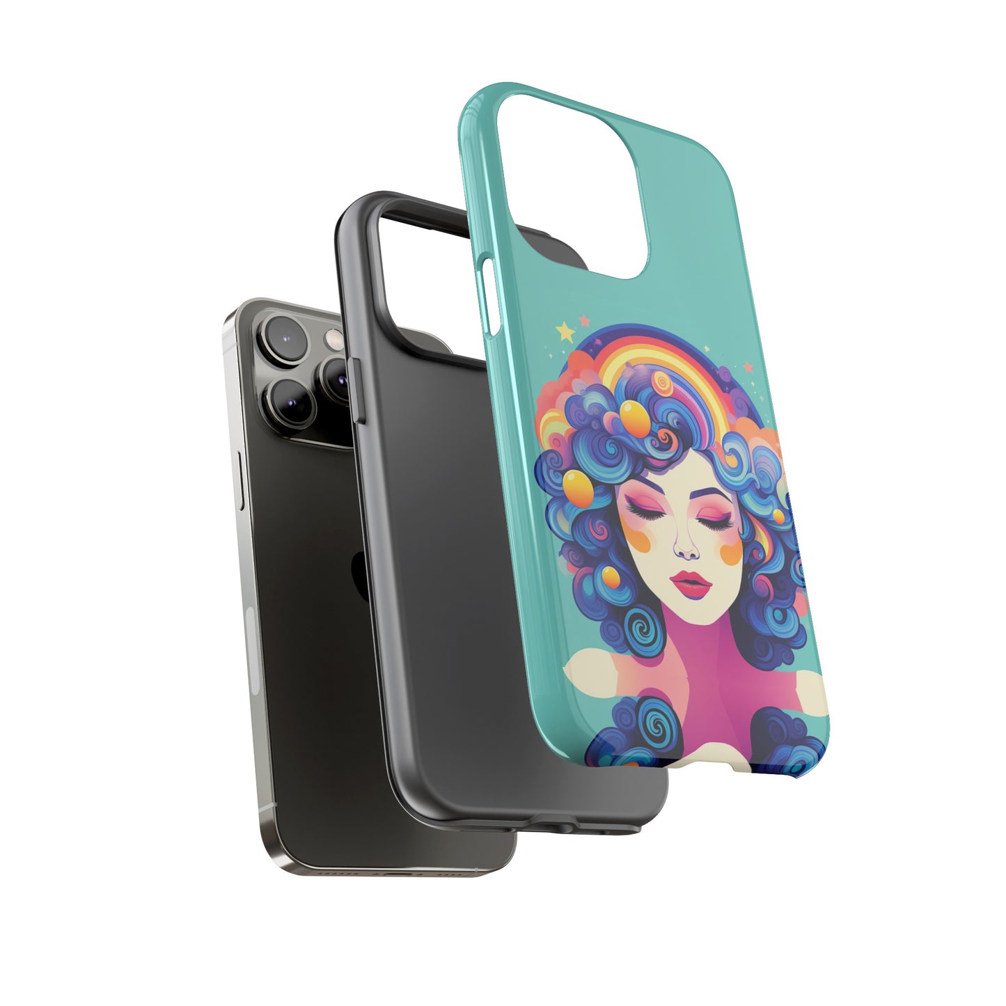 Blue Calm Lady Tough Case