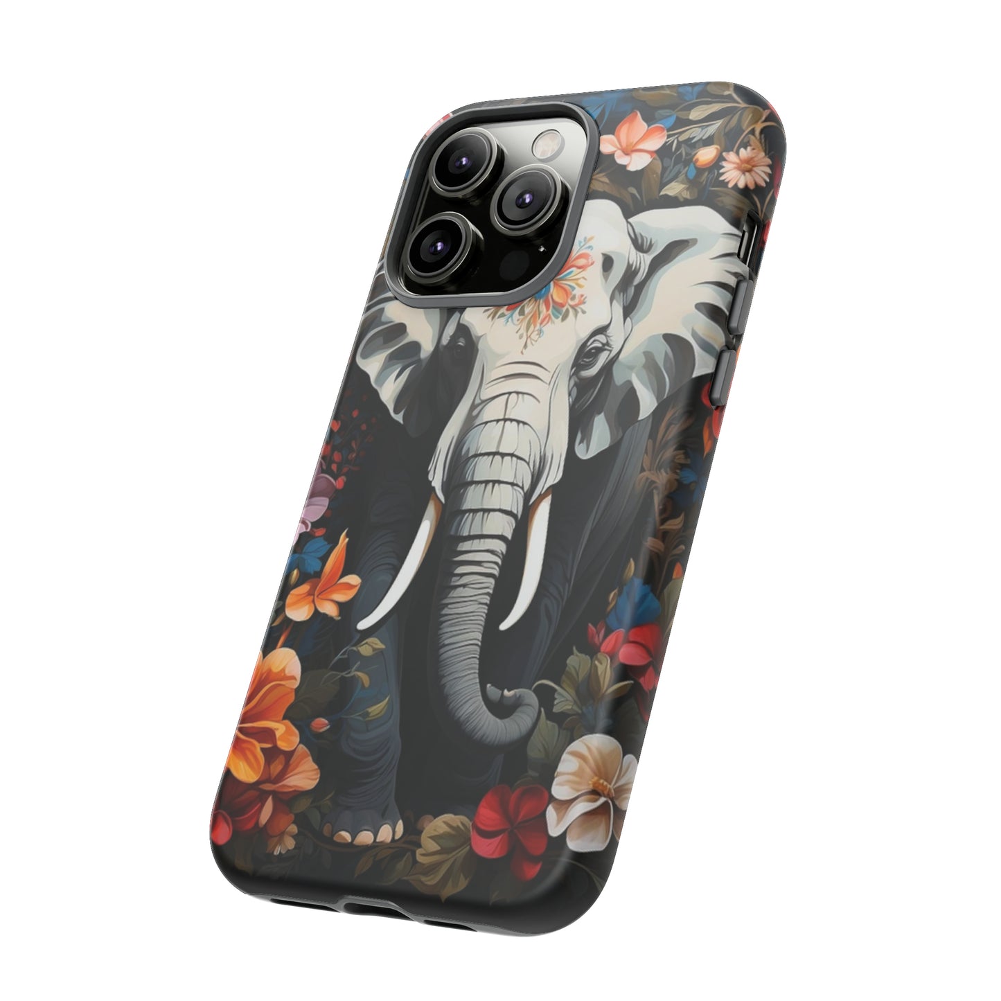 Elephant Face Flower Art  Tough Case