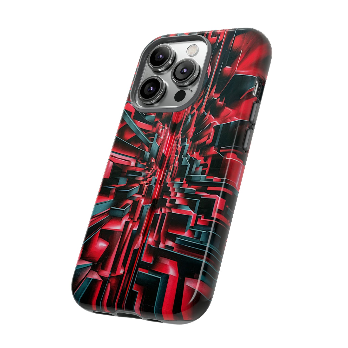 Red Illusion Art  Pattern Tough Case