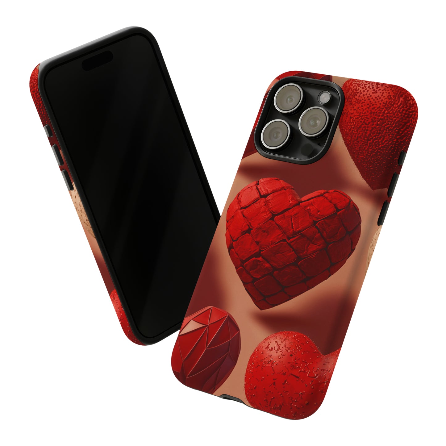 Red Heart Design Pattern Tough Case