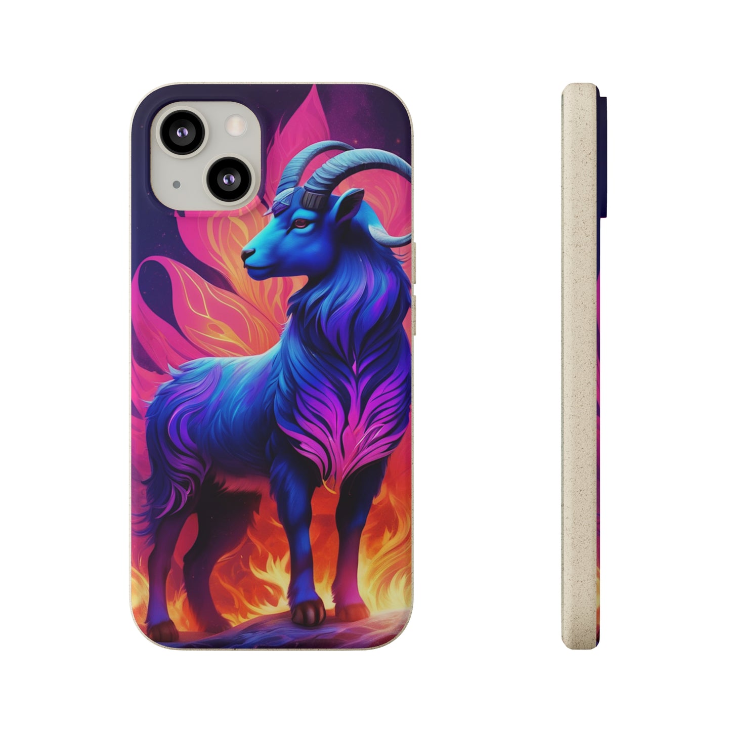 Pink Peculiar Goat Biodegradable Case