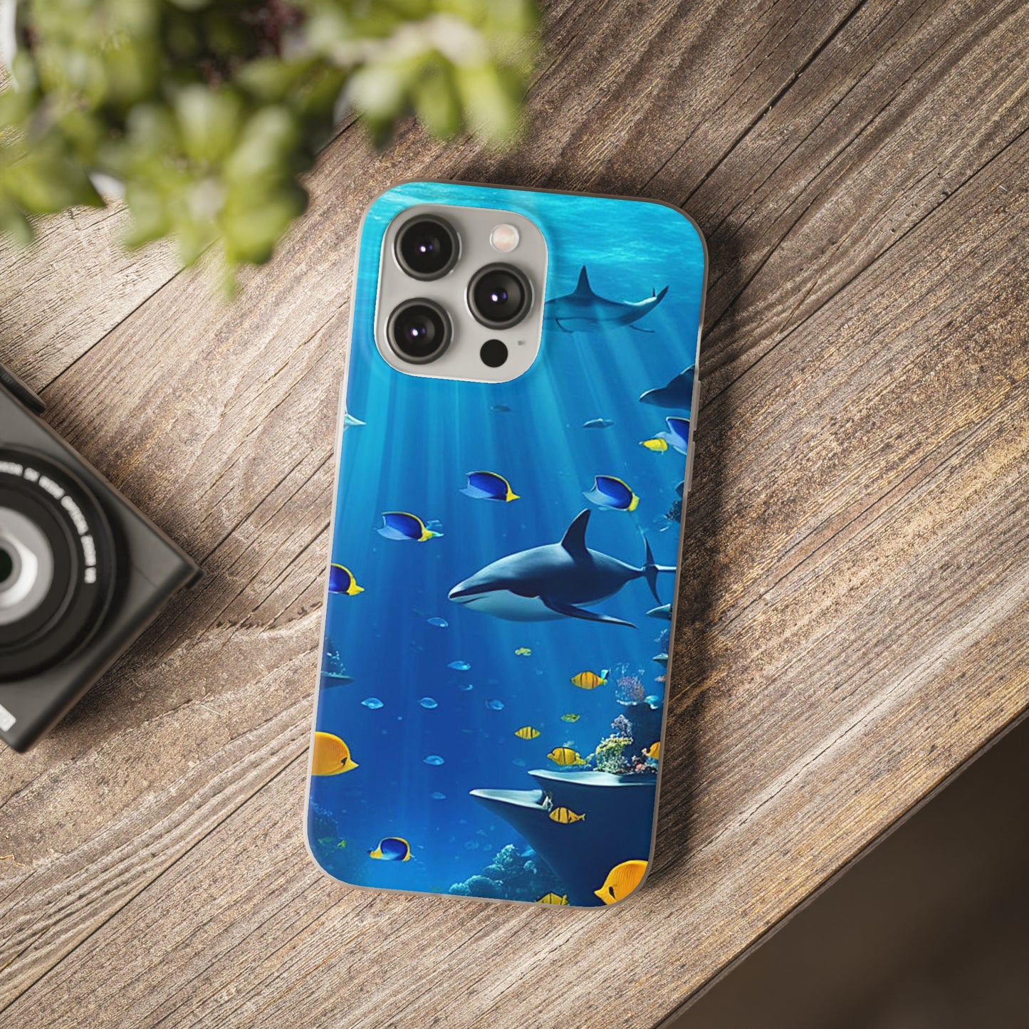 Blue Water Shark Flexi Case - Colorwink