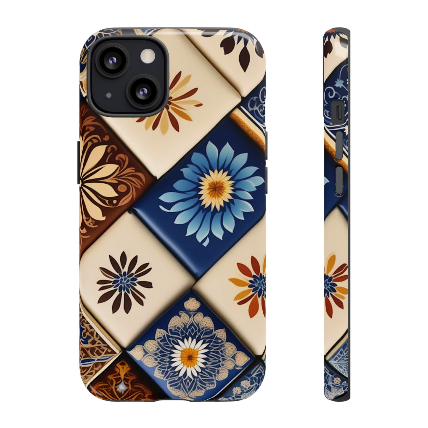 Floral Tiles Tough Case