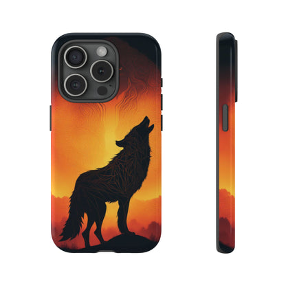 Wolf silhouette Tough Case