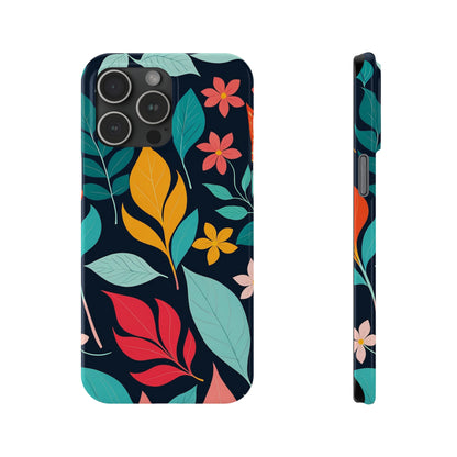 Flower Leaf Slim Phone Case