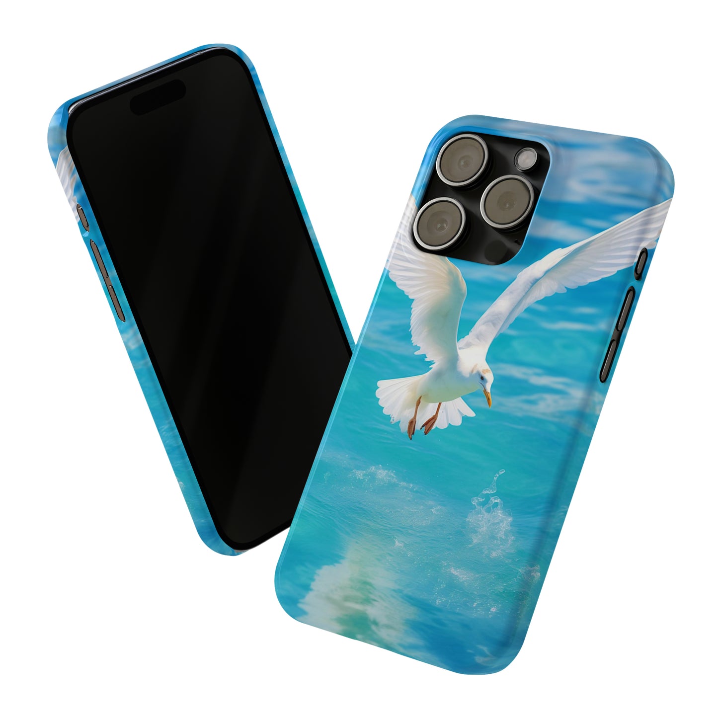 White Gull Slim Phone Cases - Colorwink