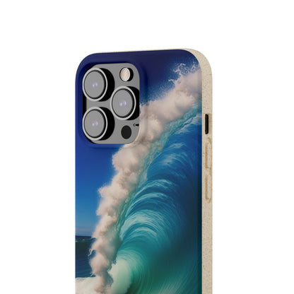 Deep Blue Wave Biodegradable Case