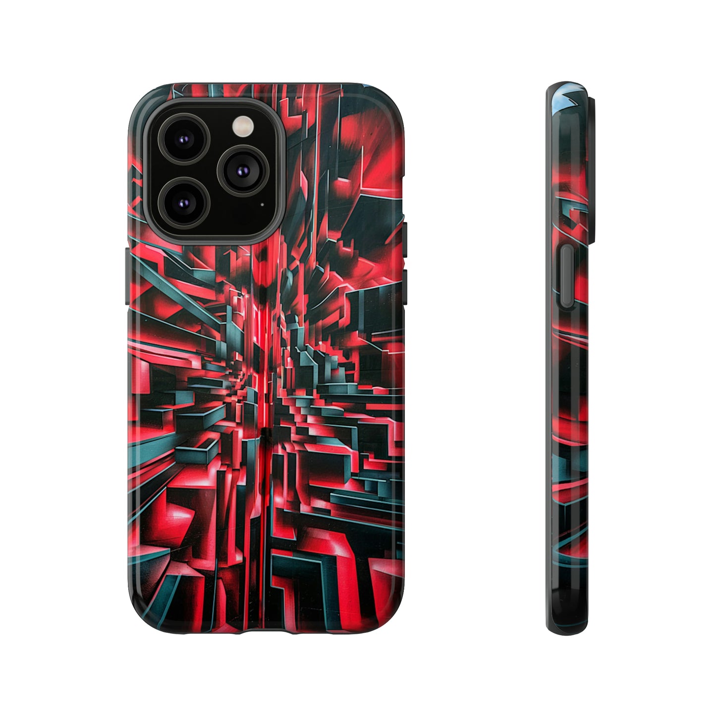 Red Illusion Art  Pattern Tough Case