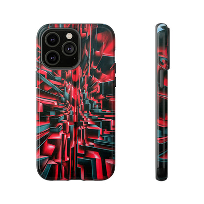 Red Illusion Art  Pattern Tough Case