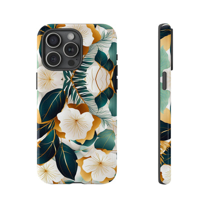 White Flowers Tough Case