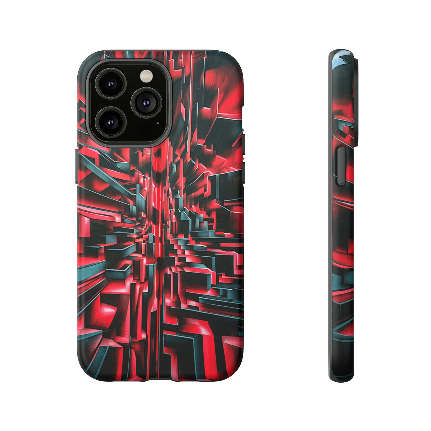 Red Illusion Art  Pattern Tough Case