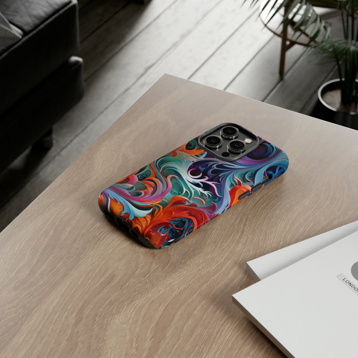 Spiral Paint Art Pattern Tough Case