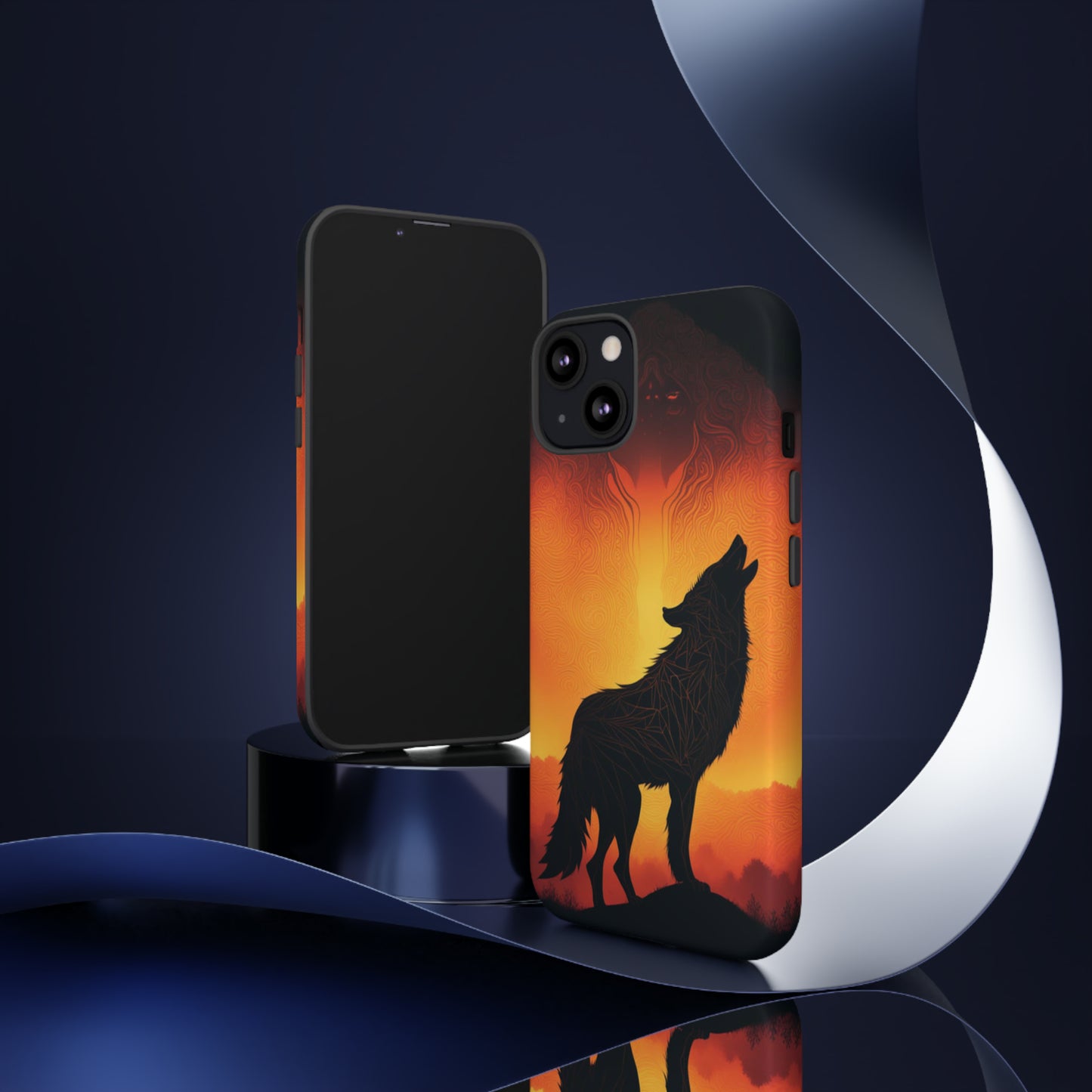 Wolf silhouette Tough Case