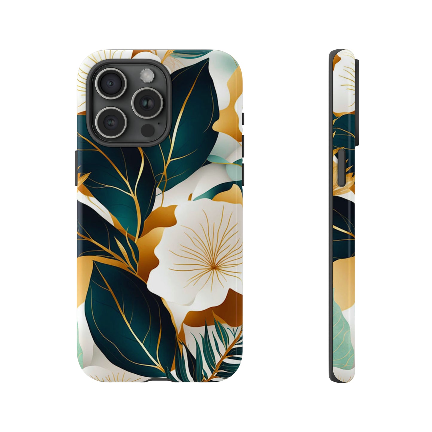 White Flowers Art Tough Case