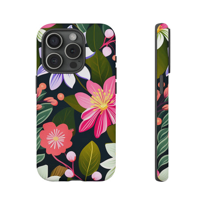 Pink Flower Pattern Tough Case