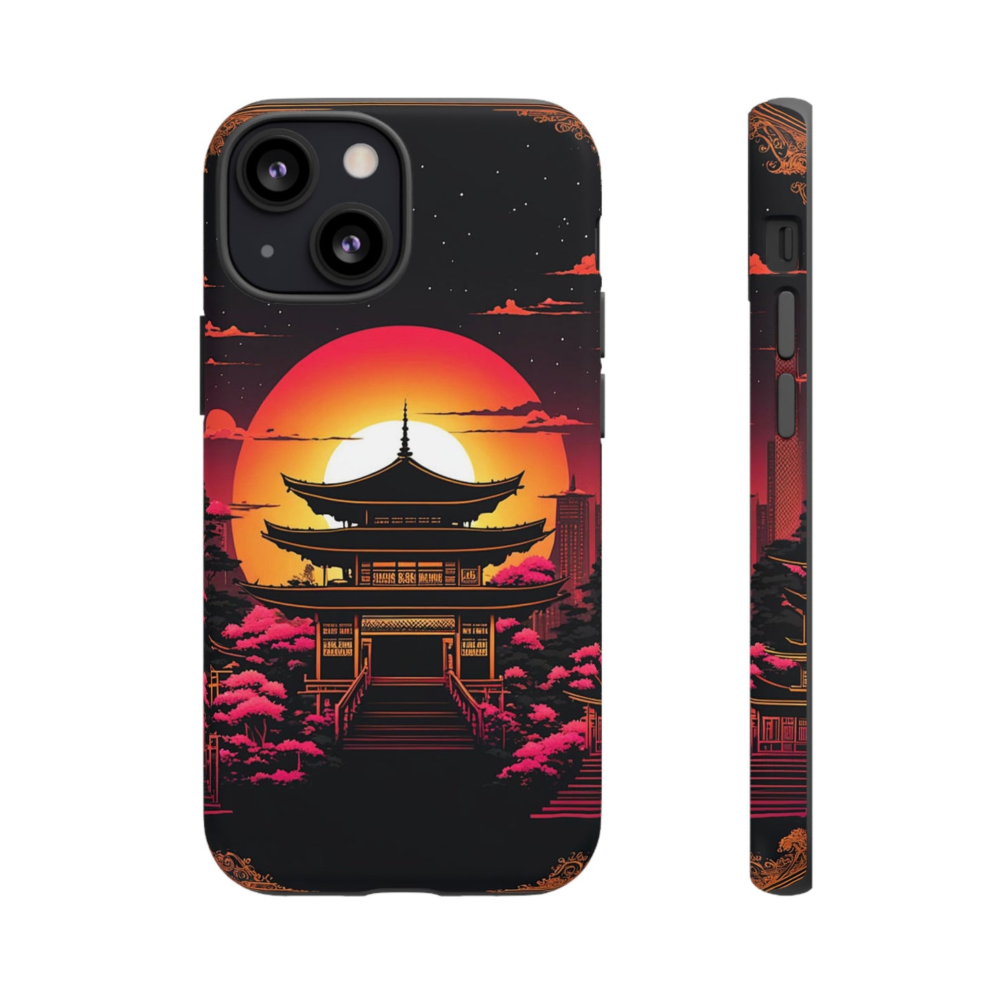 Sunset behind Pagoda Tough Case